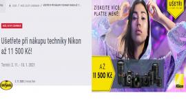 Ušetřete při nákupu techniky Nikon až 11 500 Kč!