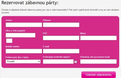 Rezervujte si party na damska-jizda.cz