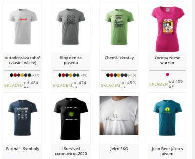 Motiv na tričko podle povolání