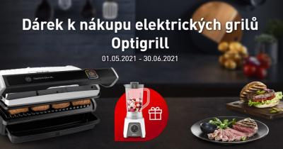 Dárek k nákupu elektrických grilů Optigrill