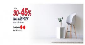 30 % - 40 % sleva na nábytek podle výše nákupu na Sconto.cz