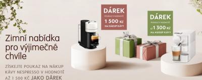 Zimní nabídka na kávu - poukázky na kávu zdarma