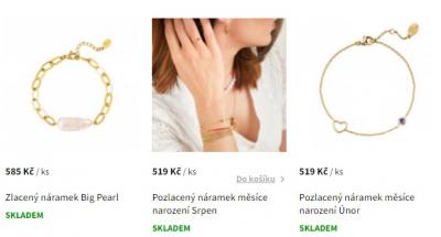 Výběr náramků na Aluria.cz