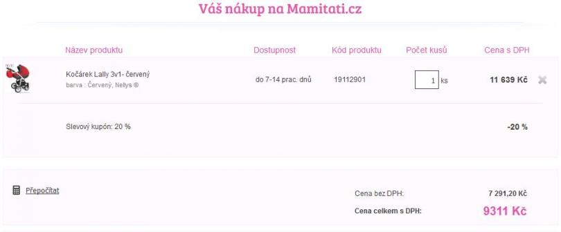 Mamitati.cz slevový kupón