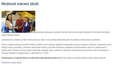 Okay vrácení zboží