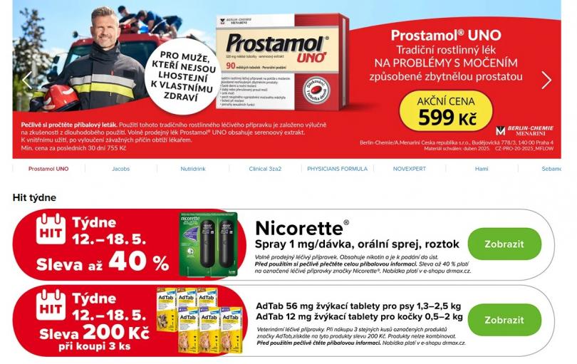 Drmax.cz slevový kupón