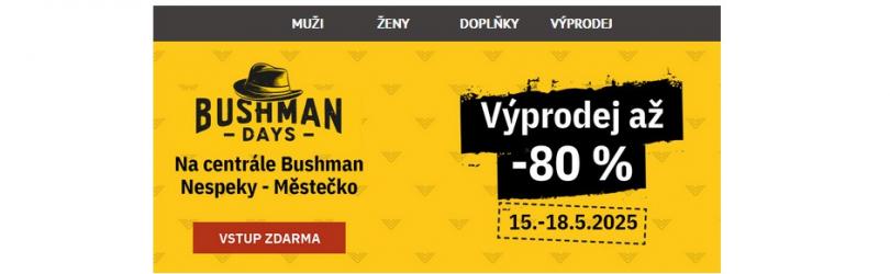 Bushman.cz slevový kupón