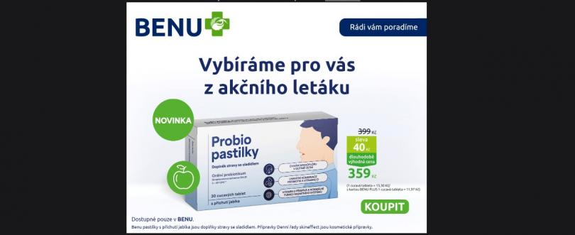 BENU.cz slevový kupón