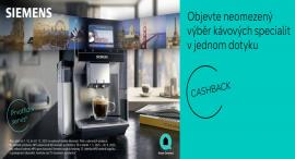Kávovary Siemens nyní pořídíte s výhodným cashbackem