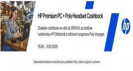 HP EliteBook + Poly Voyager: cashback až 2500 Kč na duo