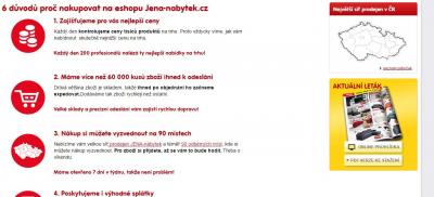 Důvody pro nákup v Jena-nábytek.cz