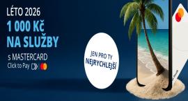 Zaplaťte zájezd kartou Mastercard a získejte 1 000 Kč