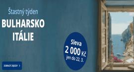 Šťastný týden dovolených: Sleva 2 000 Kč na Bulharsko