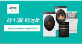 Gorenje Extra Cashback: za vybrané spotřebiče až 1500 Kč