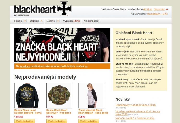 Black-Heart slevové kupóny a slevové kódy