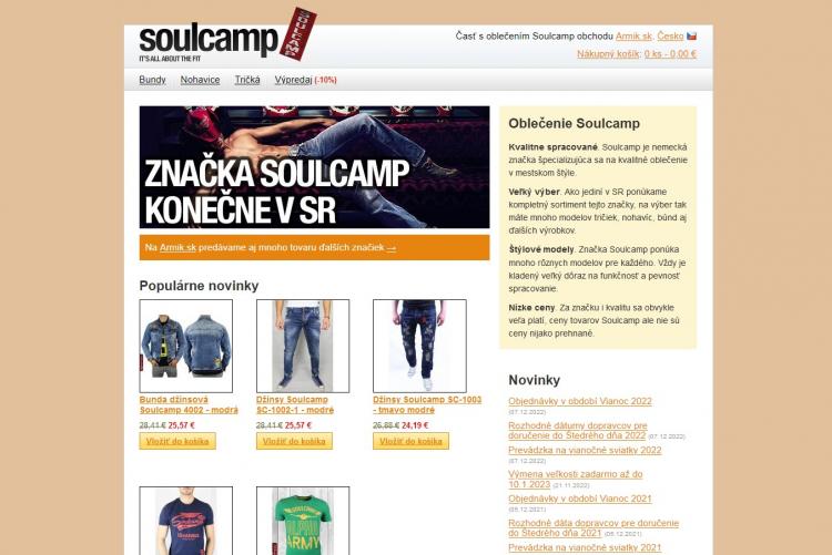 Soulcamp zľavové kódy a zľavové kupóny