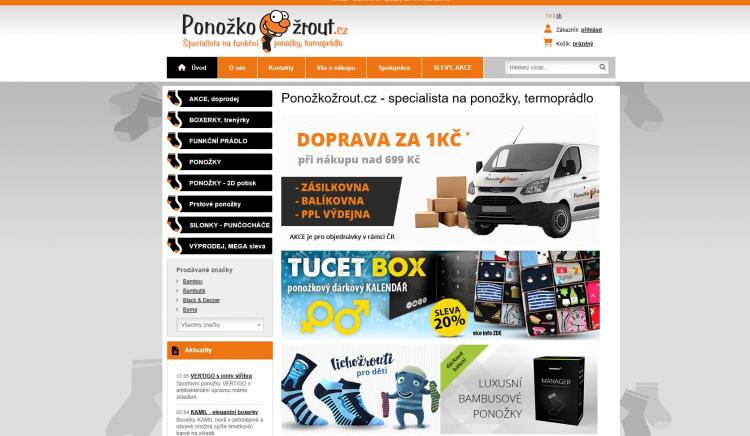 Ponozkozrout slevové kupóny a slevové kódy