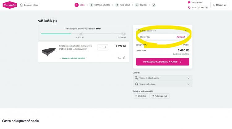 Kondela slevové kupóny a slevové kódy