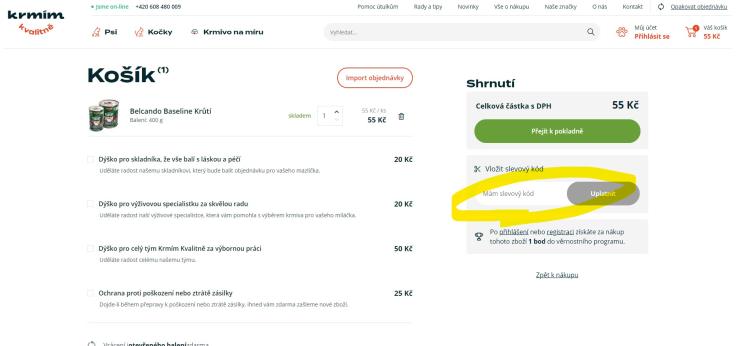 Krmimkvalitne slevové kupóny a slevové kódy