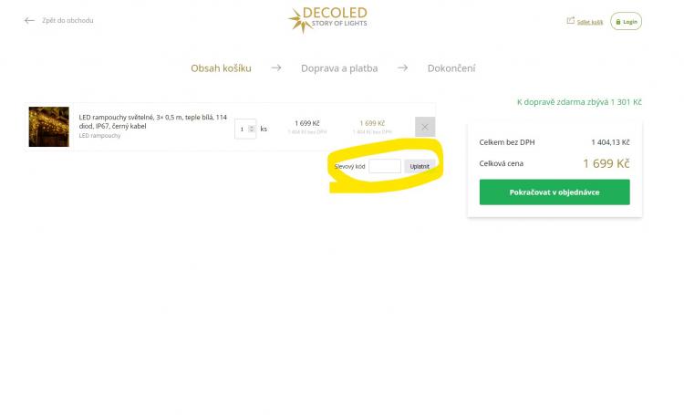 Decoled slevové kupóny a slevové kódy