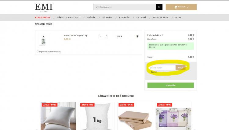 Emi zľavové kódy a zľavové kupóny