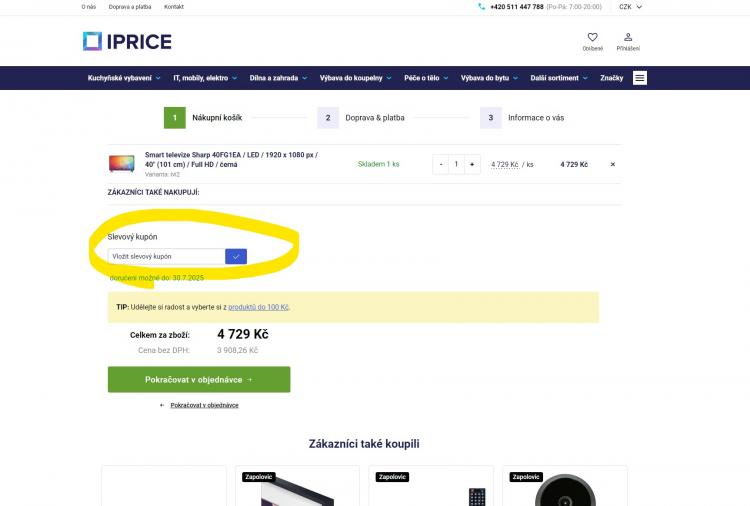 Iprice slevové kupóny a slevové kódy