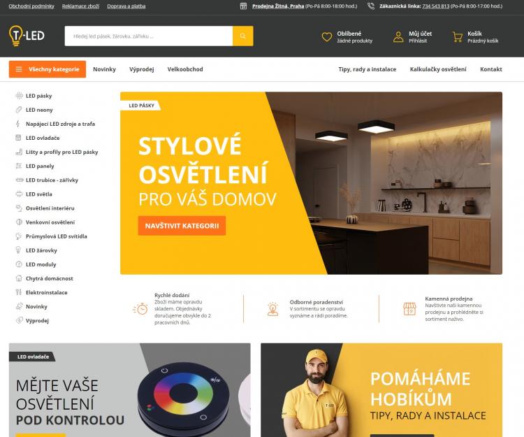 T-Led slevové kupóny a slevové kódy