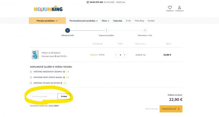 Heliumking zľavové kódy a zľavové kupóny