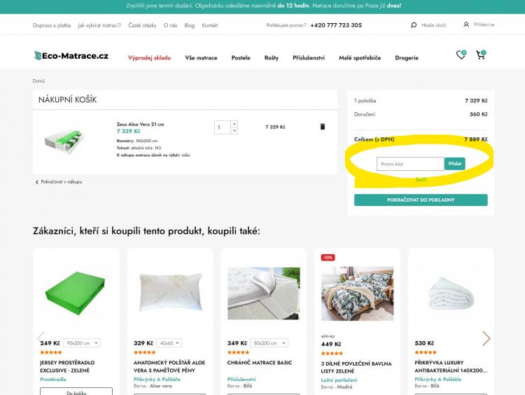 Eco-Matrace slevové kupóny a slevové kódy