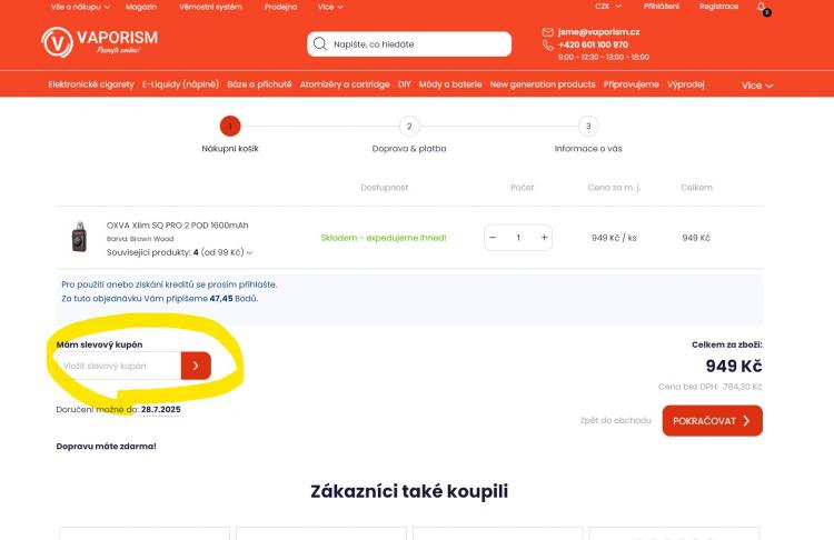 Vaporism slevové kupóny a slevové kódy