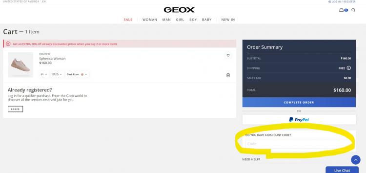 Geox slevové kupóny a slevové kódy