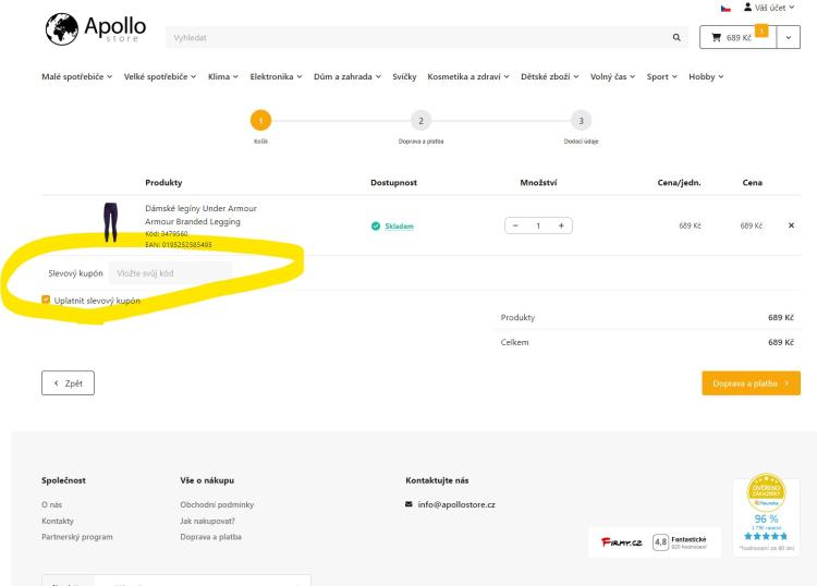 Apollostore slevové kupóny a slevové kódy