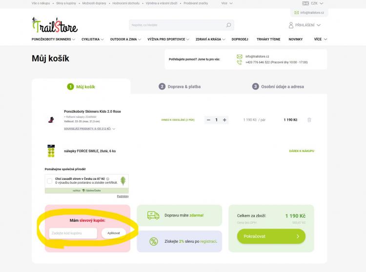 Trailstore slevové kupóny a slevové kódy