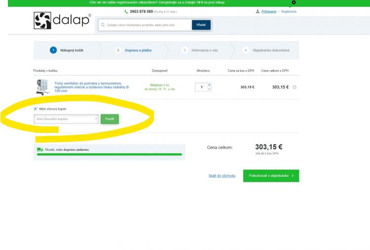 Dalap zľavové kódy a zľavové kupóny