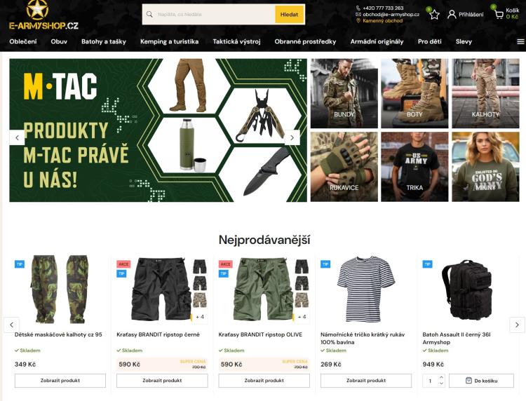 E-Armyshop slevové kupóny a slevové kódy