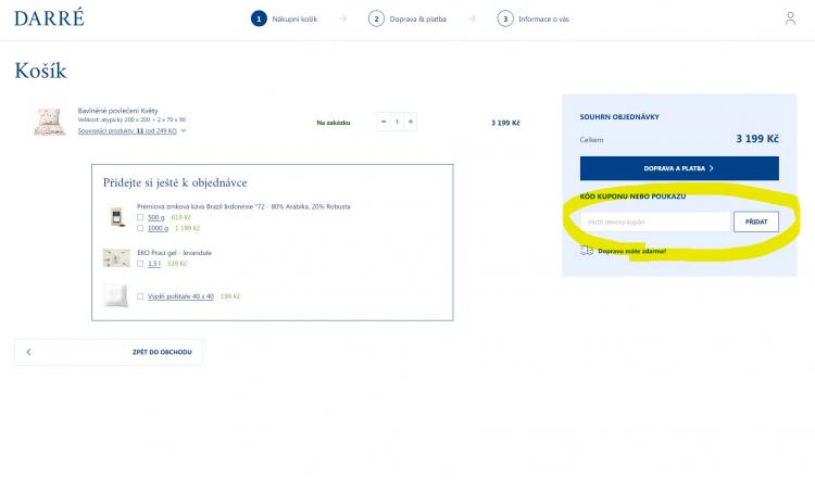 Darre slevové kupóny a slevové kódy