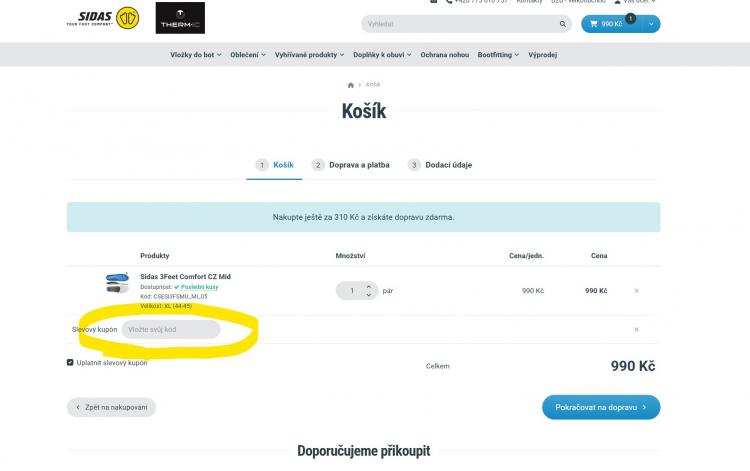 Sidas slevové kupóny a slevové kódy