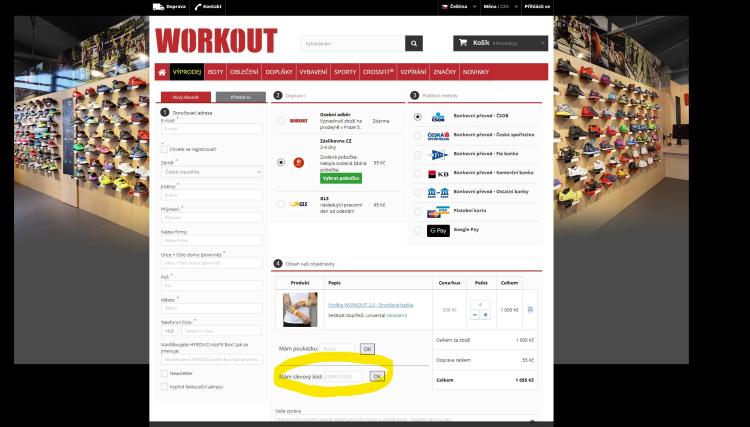 Workout slevové kupóny a slevové kódy