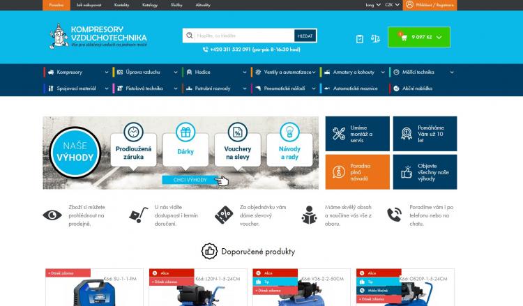 Kompresory-Vzduchotechnika slevové kupóny a slevové kódy