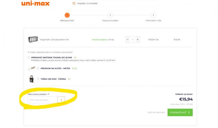 Uni-Max zľavové kódy a zľavové kupóny