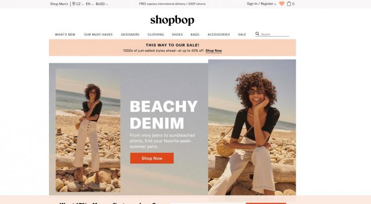 Shopbop slevové kupóny a slevové kódy