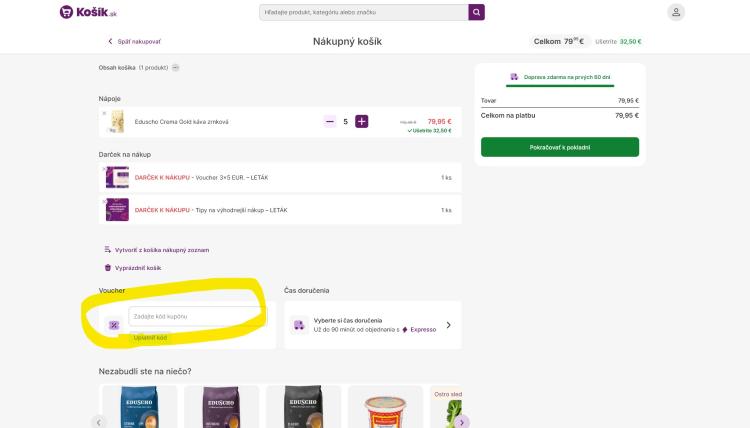 Kosik zľavové kódy a zľavové kupóny