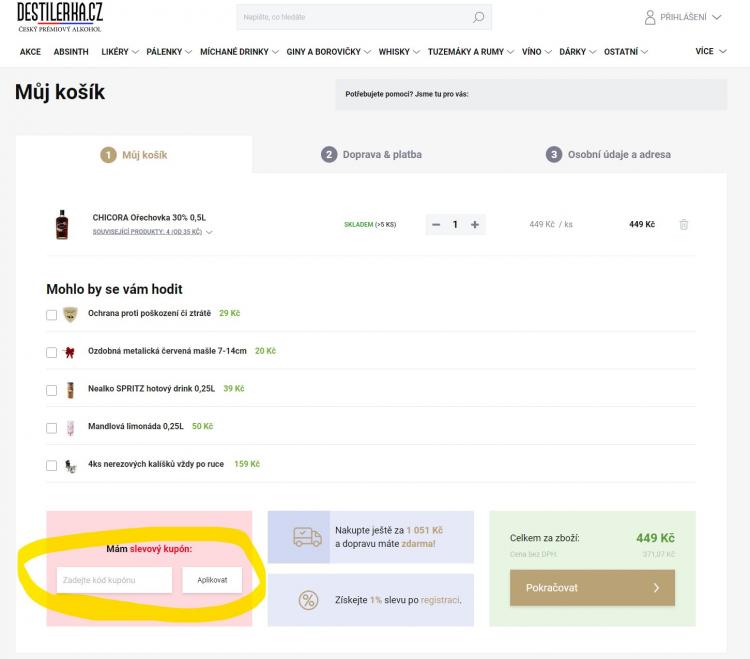 Destilerka slevové kupóny a slevové kódy