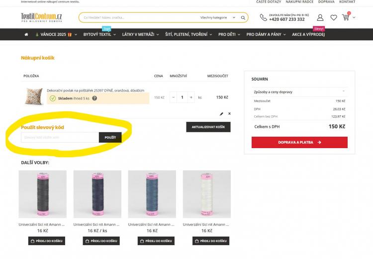 Textilcentrum slevové kupóny a slevové kódy
