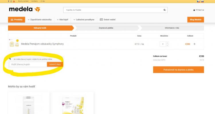 Medela zľavové kódy a zľavové kupóny