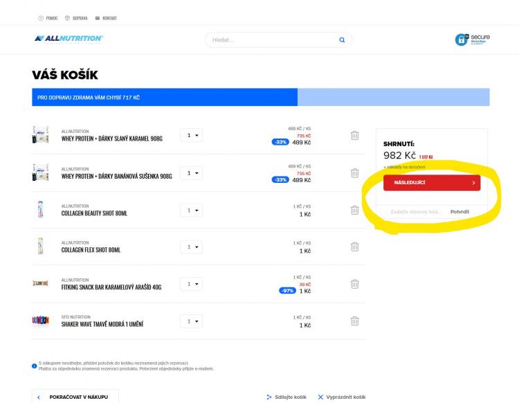 Allnutrition slevové kupóny a slevové kódy