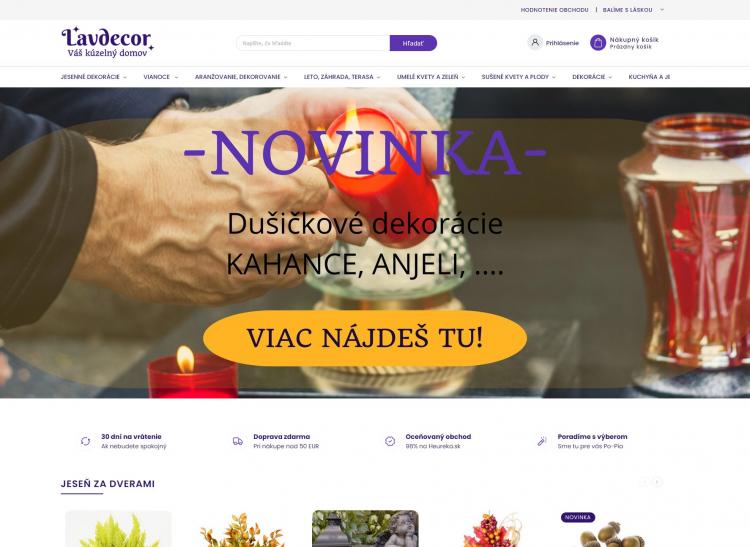 Lavdecor zľavové kódy a zľavové kupóny