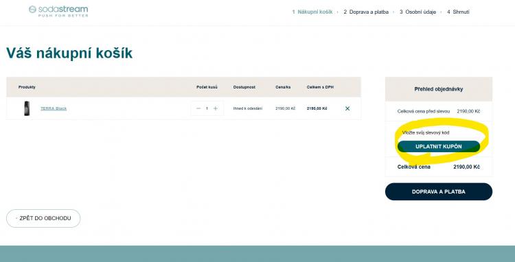 Sodastream slevové kupóny a slevové kódy