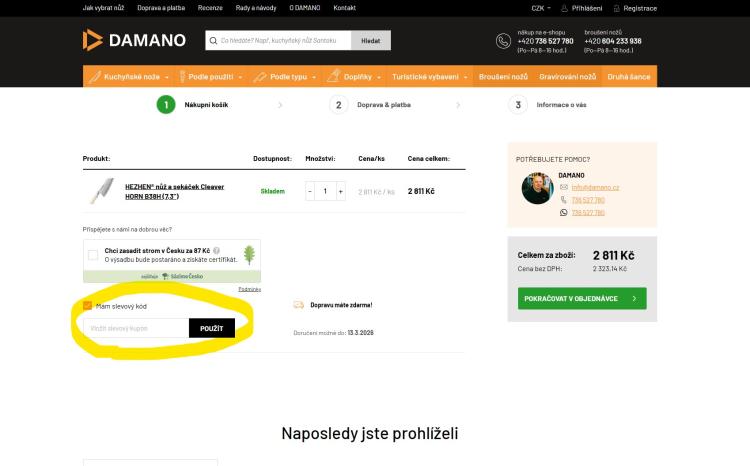 Damano slevové kupóny a slevové kódy