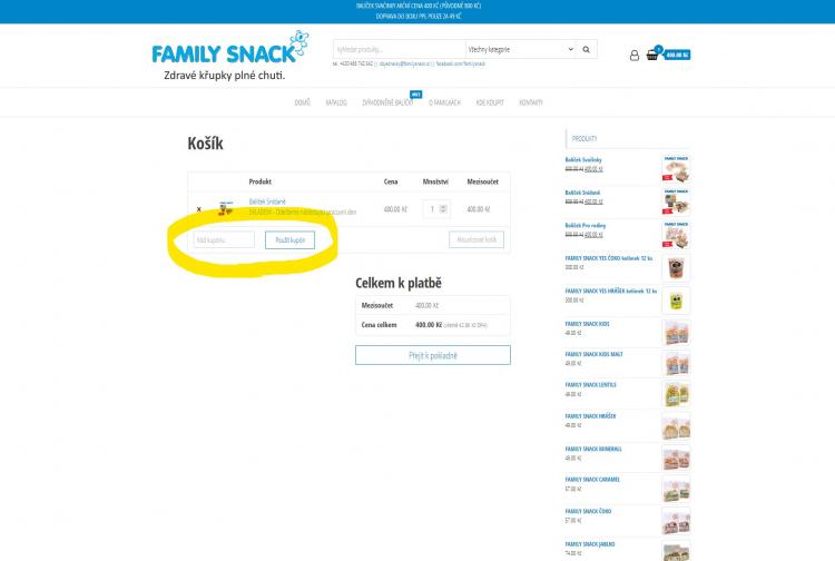 Familysnack slevové kupóny a slevové kódy